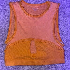Orange Sleeveless Women's Top